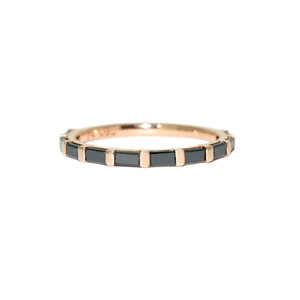 Lizunova Fine Jewels Pic 5 - Black diamond ring in rose gold by Sydney jewellers Lizunova