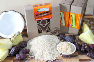 Kuranda Wholefoods Pic 3 - Kuranda Quinoa Lunchbox Snacks Made using Organic Quinoa and without nuts they are perfect for childrens lunchboxes and available in three delicious flavours