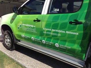 Crisp Signs & Graphic Design Pic 5 - Armstrong Electrical wrap