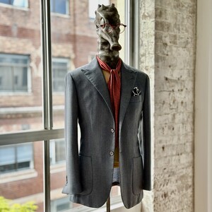 Sartorial Bay Pic 4 - Tailor made light blue hopsack blazer