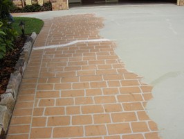 Custom Spray Pave Pic 1 - Before Concrete Resurfacing