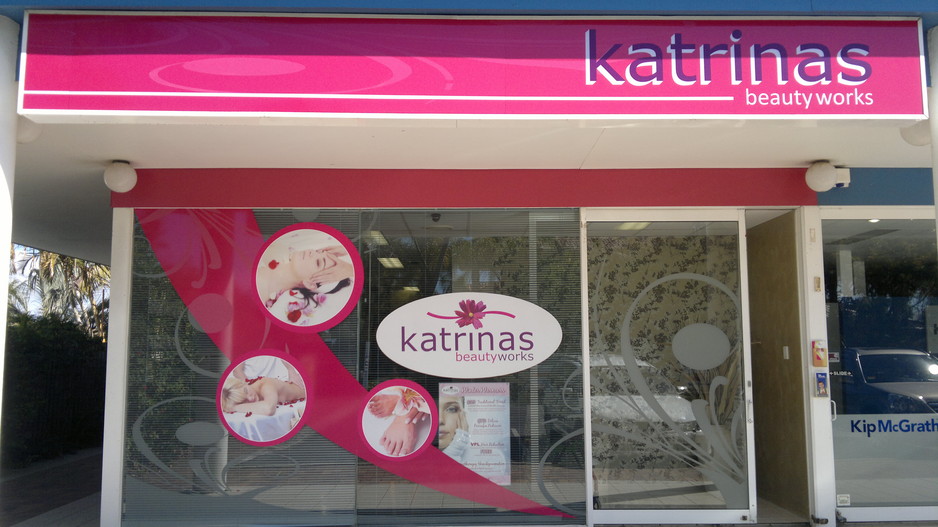 Sign Booster Pic 1 - Katrina Beauty Shop Front Signs Sunshine Coast