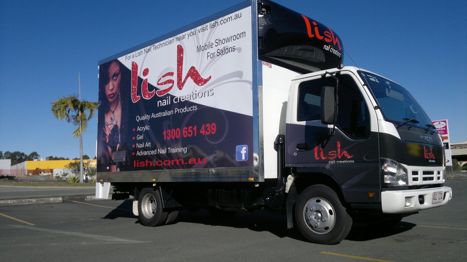 Sign Booster Pic 2 - Lish truck sign writing Sunshine Coast