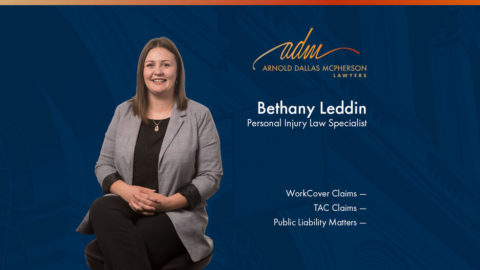 Arnold Dallas McPherson Injury Lawyers Pic 1 - Bethany Leddin Personal Injury Lawyer at Arnold Dallas McPherson Lawyers