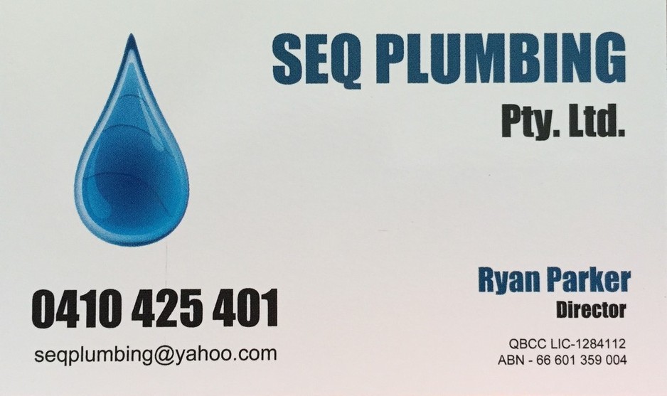 SEQ Plumbing Pic 1 - business card SEQ Plumbing