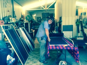 Vendas Maintenance Pic 2 - flyscreens being made at my workshop