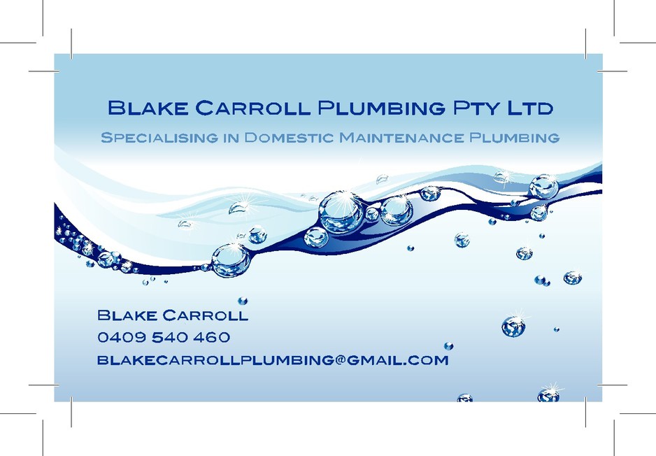 Blake Carroll Plumbing Pty Ltd Pic 1