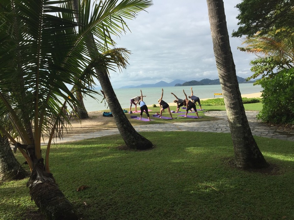 Alive Health & Fitness Pic 1 - Palm Cove Beach Yoga Saturdays 9am