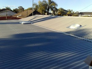 A.T Roofing Pic 2 - metal roof with skylights