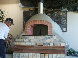 Spread It Plasterers Pic 5 - new pizza oven being plastered