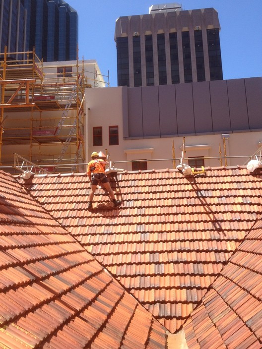 Jim Russell Roofing services Pic 1 - remedial works for multiplex during the upgrade of the old perth tech in st georges terrace