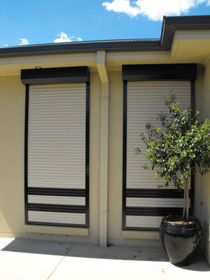 Babalon Window Shutters and Doors Pic 5 - Window Shutter in Cream and Black Strip