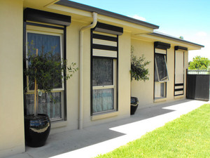 Babalon Window Shutters and Doors Pic 4 - Window Shutter in Cream and Black Strip