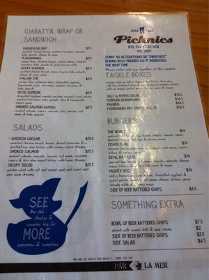 Picknics Cafe Pic 2 - Check out the tackle boxes