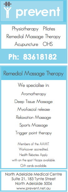 Remedial massage therapy, North Adelaide Pic 1