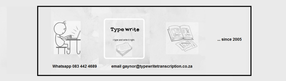 Typewrite Transcription and Typing Services CC Pic 2