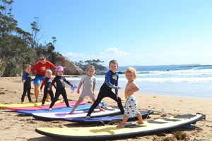 Surf the Bay Surf School Pic 2 - Our future Pro Surfers at Surf the Bay Surf School Batemans Bay