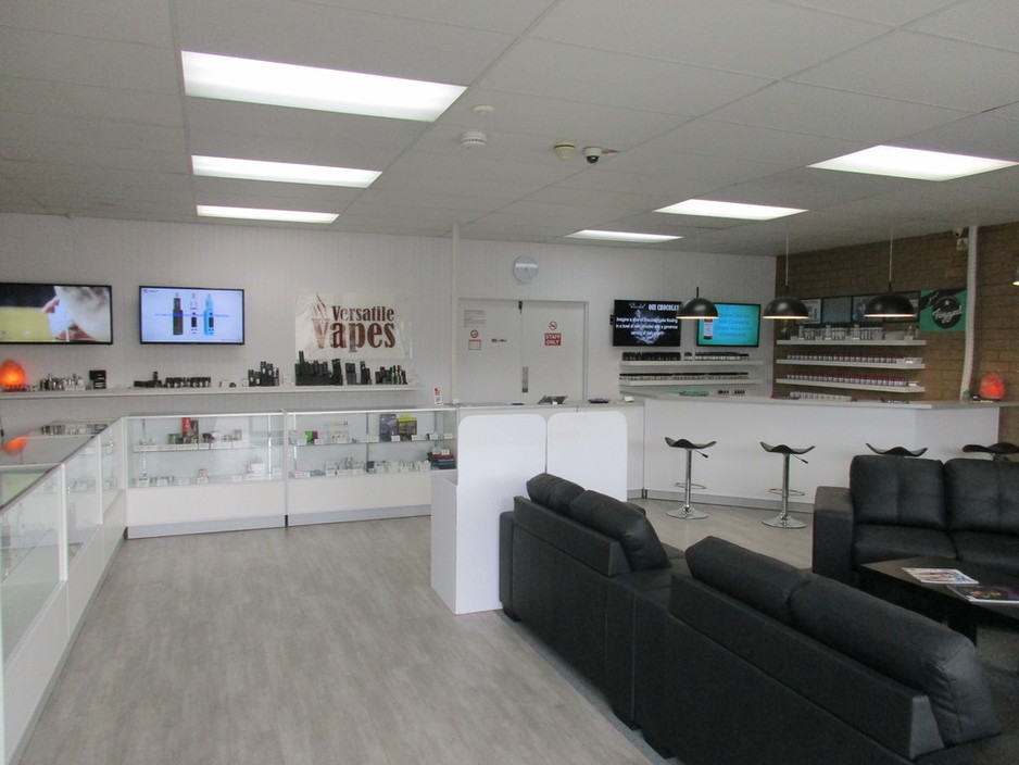 Versatile Vapes Pic 1 - Inside Versatile Vapes store lounge and juice bar