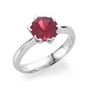 21DIAMONDS Pic 3 - Sterling Silver and Ruby Ring