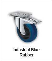 Castor Wheels - Industrial - Castors2Go Pic 2 - Industrial Blue Rubber