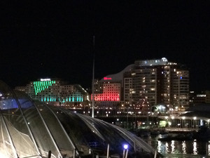 Adina Apartment Hotel Sydney, Harbourside Pic 2 - Night views over Kings Wharf