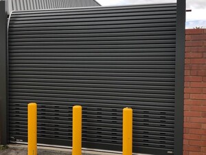 Ben Moloneys Roller Doors Pty Ltd Pic 4 - closed roller shutter for telecommunications