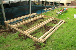 Shed Installations Pic 4 - H4 grade treated pine shed base