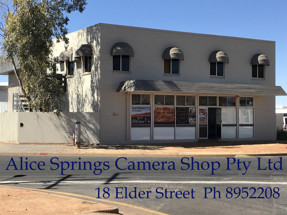 Alice Springs Camera House Pic 1 - Our new address is 18 Elder Street corner of Elder Milner Road