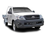 Go! Car and Truck Rentals Pic 1 - toyota hilux workmate single cab with aluminium tray 1 tonne tray size 18m wide 24m long from 39 minimum 2 hours