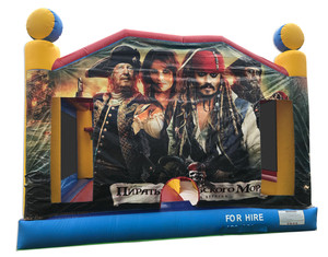 Airborne Jumping Castle Hire Pic 3 - Pirates of the Caribbean 5m x 5m