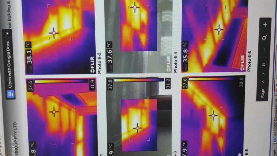 InsulGuard Pic 1 - Thermal photo of areas where insulation not installed