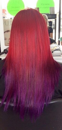 HAIR ON BARKLY Pic 1 - Something bright Ruby Red to pure Purple