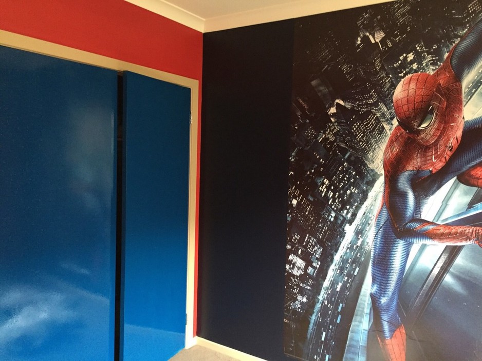 P Square Painting Pic 1 - Spider man theme bedroom