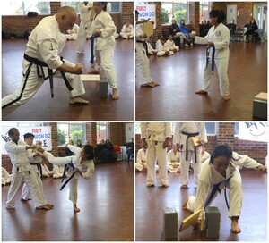 First Tae Kwon Do Pic 5 - Combination boardbreaking destruction