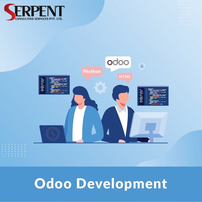 Serpent Consulting Services Pvt. Ltd. Pic 1 - As an Odoo gold partner SerpentCS offers custom ERP software development Apart from developing custom modules for Odoo we also develop websites and mobile apps We develop Odoo themes with better UI UX for ecommerce websites