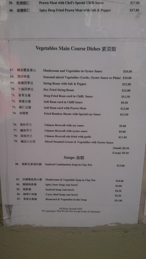 Shanghai Village Dumpling Restaurant Pic 5 - Menu