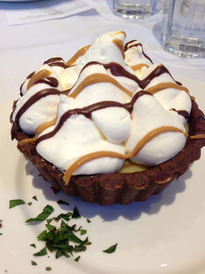 Harold Park Hotel Pic 4 - Banoffee tart was extremely sweet and not enough banana flavour