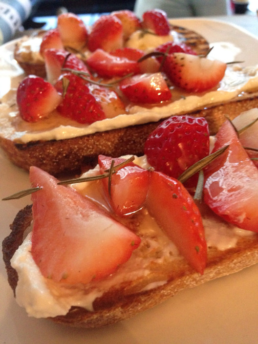 Mecca Coffee - King Street, CBD Pic 2 - Ricotta strawberry and thyme toast Yum