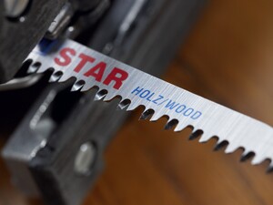 WILPU Australia Pic 3 - HC123 Star Jigsaw Blade for very clean and fast cuts in wood and plastics