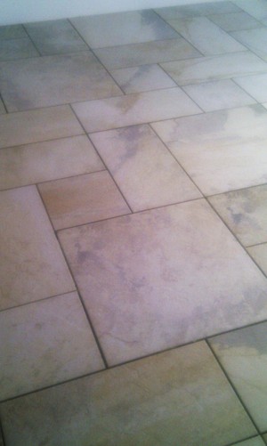 U-Call tiling services Pic 4 - Porcelain tiles in a French style pattern The Vines