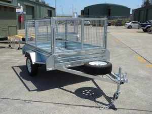 BONANZA TRAILERS Pic 4 - 8x5 Single Axle With Cage Free Jockey and Spare Wheel