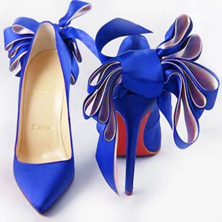 christianlouboutin4you.com Pic 1 - christian louboutin satin anemone pumps blue 139 85off