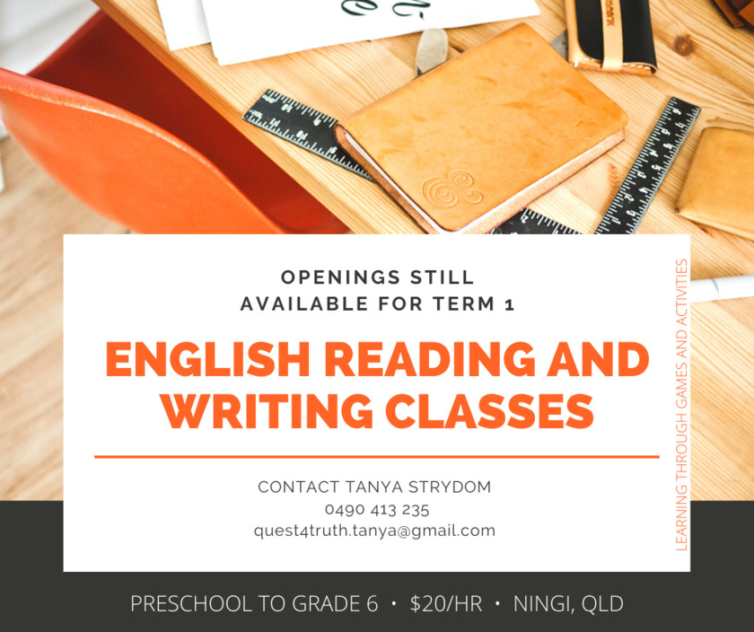 English Reading and Writing Classes in Ningi, QLD, Tutoring TrueLocal