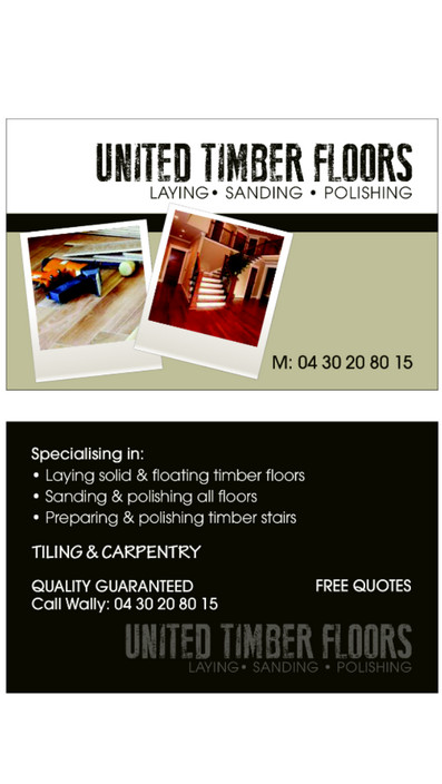 united timber floor Pic 1 - united timber floor business card