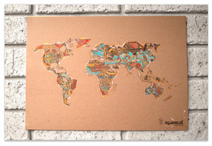 Equivocal Pic 4 - Connected World Digitally Printed and Hand Painted on 100 Recycled paper