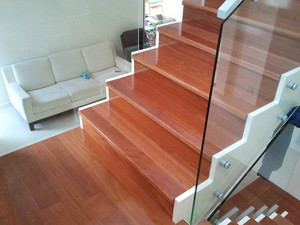 Acers Timber Flooring Pic 3 - Kempas 120 Stairs