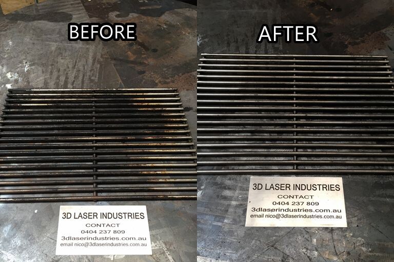 3D Laser Industries Pic 1 - BBQ grill cleaned by our powerful laser