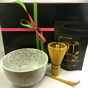 QTea Pic 4 - Matcha 30g Plus Bowl Bamboo Whisk and Measuring Spoon Gift Boxed