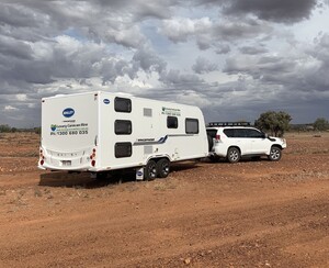 Grant's Caravan Towing Pic 3 - caravan transport