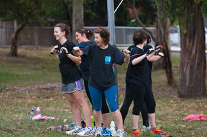 Bailey's Bodies Pic 5 - Pumping some resistance bands